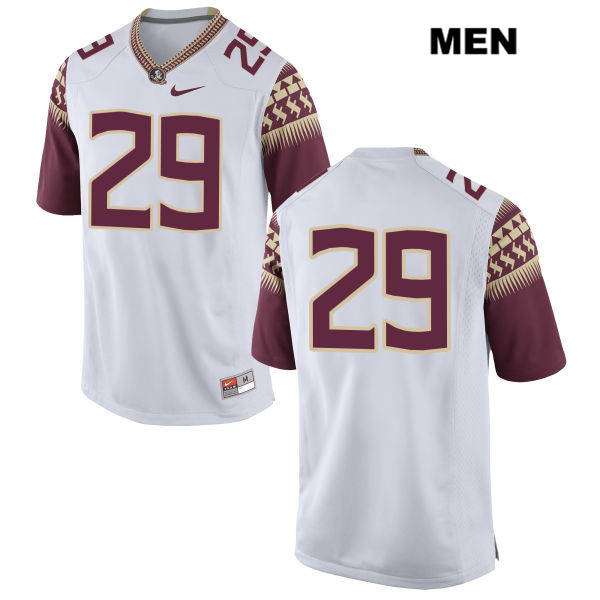Men's NCAA Nike Florida State Seminoles #29 D.J. Matthews College No Name White Stitched Authentic Football Jersey FZQ7369MP